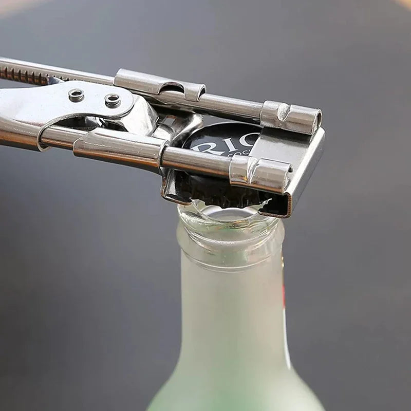 Stainless Steel Adjustable Bottle and Can Opener - Heavy Duty Kitchen Tool