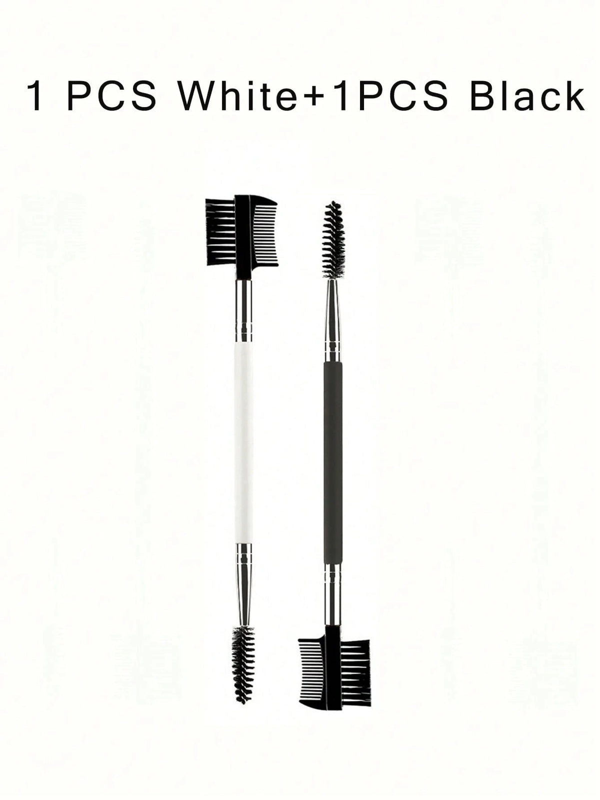 3-in-1 Eyebrow and Eyelash Shaper Makeup Brush Set with 3 Spoolie Heads