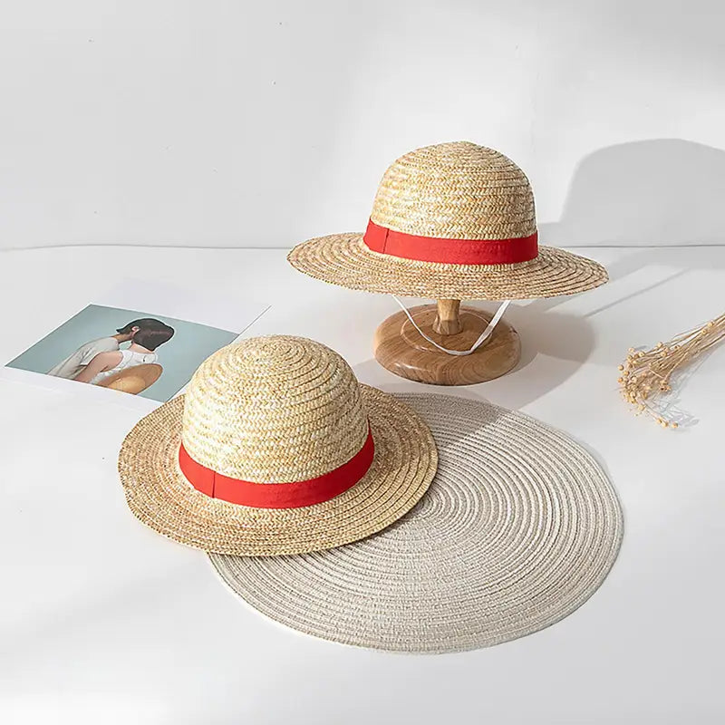 Anime Straw Hat Cosplay Sun Hat for Kids & Adults - Performance & Costume Accessory