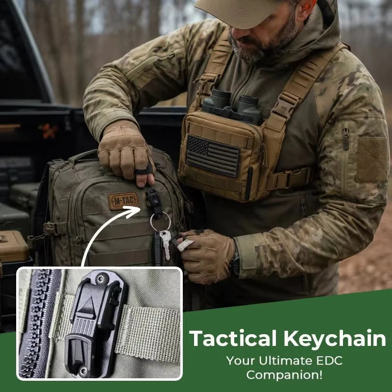 Plastic Tactical Key Ring Clip for Camping Hiking Outdoor Gear