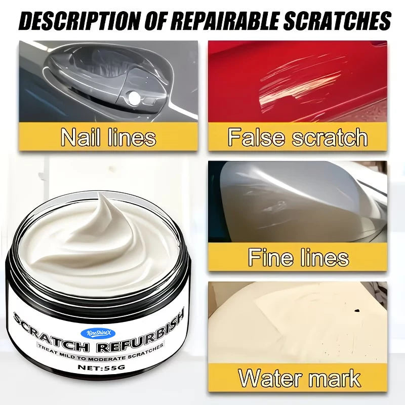 Car Scratch Remover Wax Polish - Long-Lasting Shine & Oxidation Protection