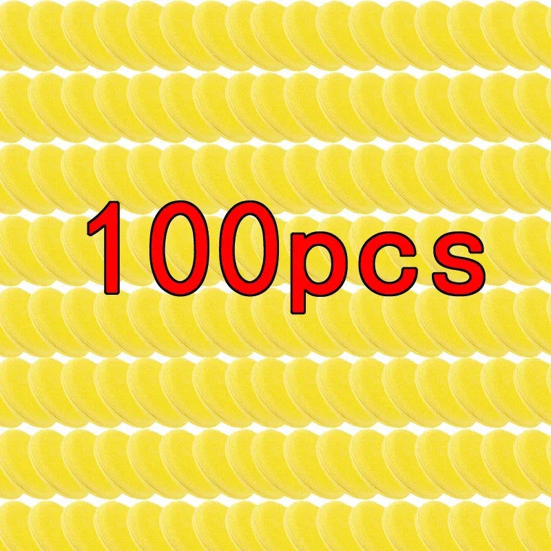 Car Waxing & Polishing Foam Applicator Pads - 50/100 pcs Soft Microfiber Sponge Set