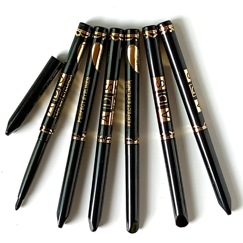 Waterproof Gel Eyeliner Pencil Set - Quick Dry, Long-Lasting, Matte Finish