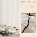 Sheer Window Curtains Beige Tulle for Living Room Bedroom Elegant Voile Drapes