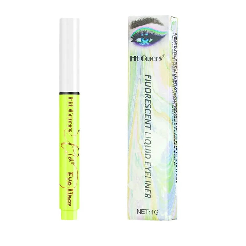 Neon Liquid Eyeliner Pen Waterproof UV Face & Body Makeup 12 Colors