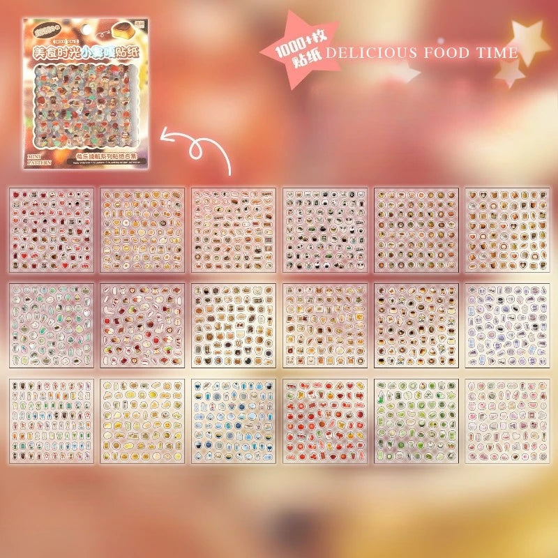 Cute Cartoon Sticker Set for Nail Art, Journals & Scrapbooking - Mini Animal Pattern Decals