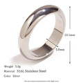 Minimalist Gold Plated Silver Color Stainless Steel Ring for Women - Hypoallergenic & Tarnish-Free