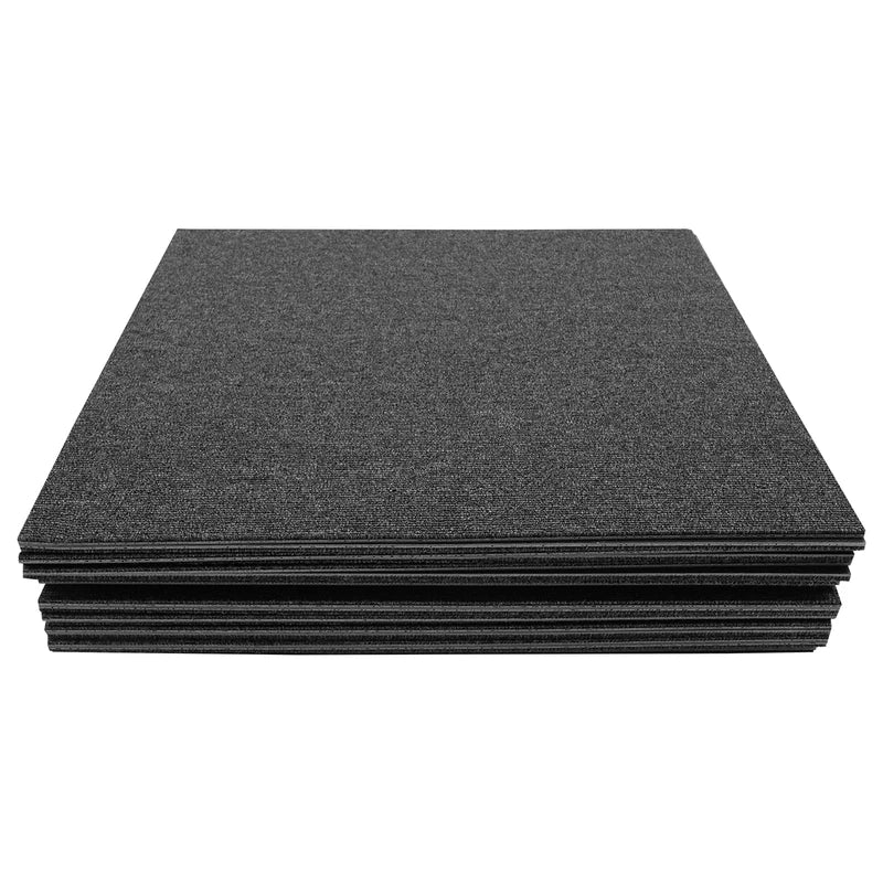 20PCS Anti-Slip Floor Mat Set 50x50cm Black Grey Non-Slip Rug Tiles for Home