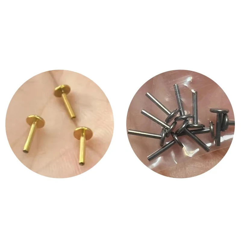 Labret Rod Internal Thread Titanium Nose & Tragus Piercing Jewelry 16G-14G