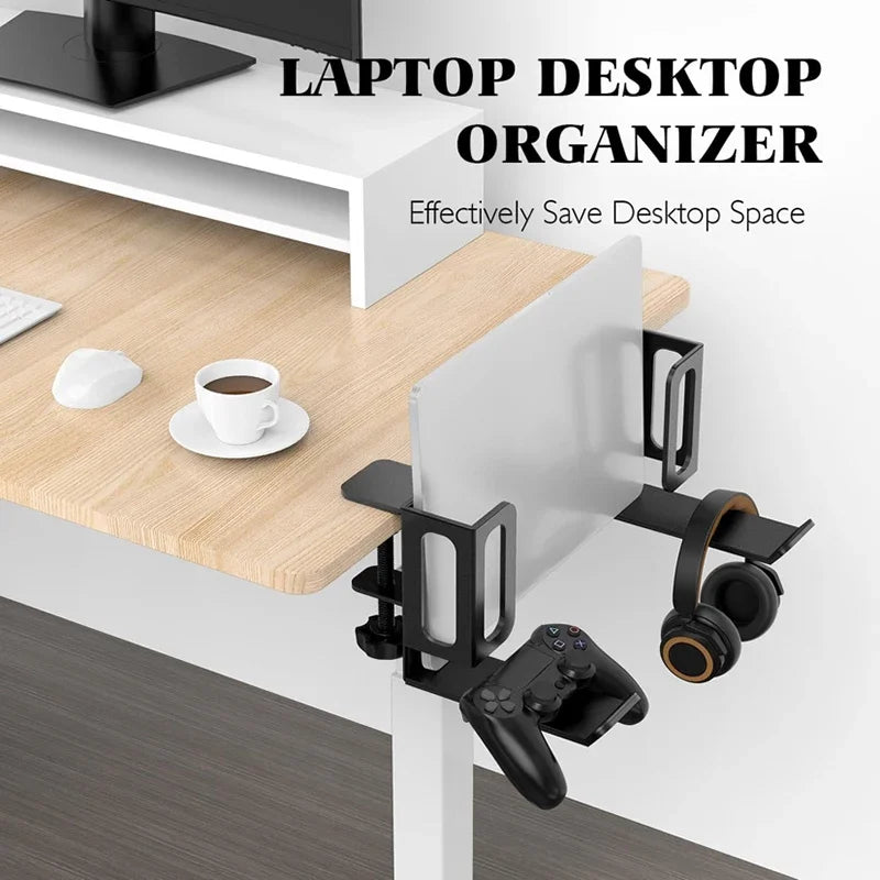 Laptop Stand with Heat Sink for Office Use - No Punching Side, Metal, Adjustable