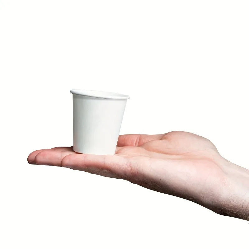 Disposable Mini Paper Cups for Snacks Drinks Sampling Coffee Party Use 100 Pack