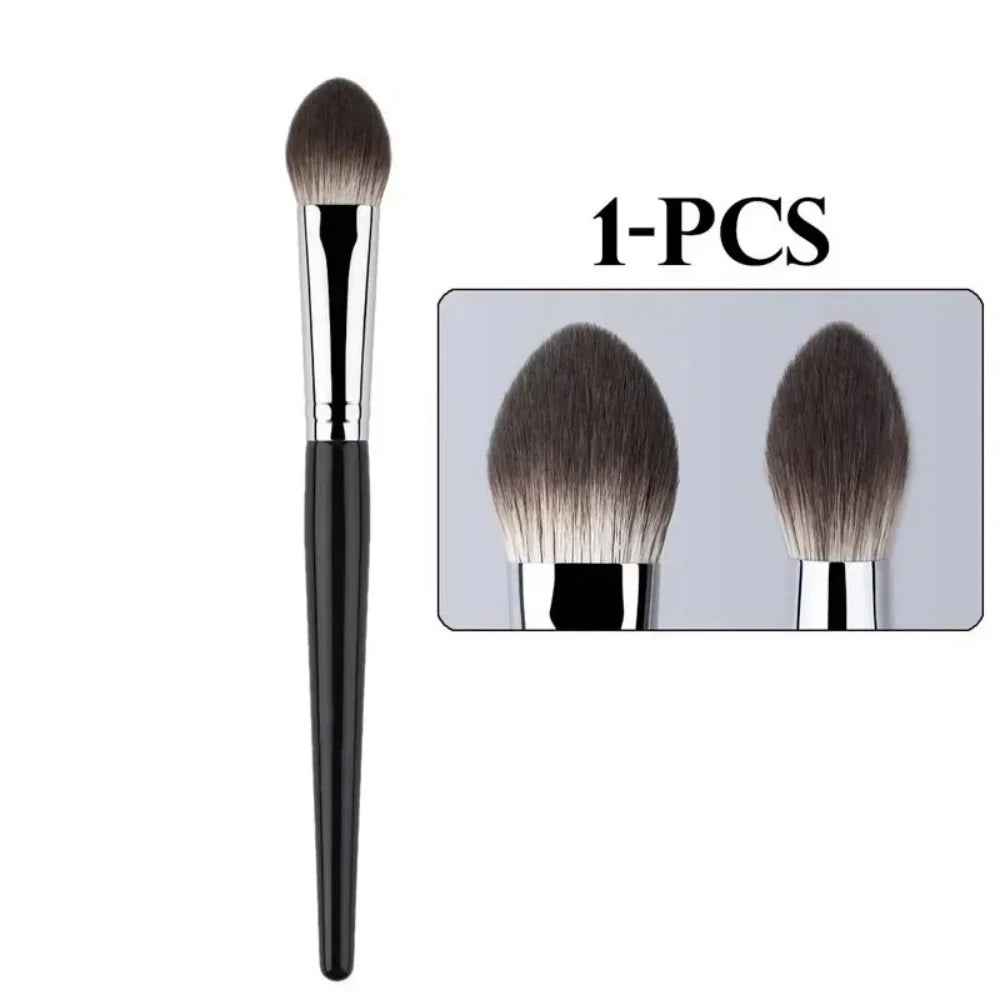 Peach Heart Blush Brush for Face Makeup, Fluffy Concealer & Powder Brush, Multi-Purpose Tool with Handle Color Options