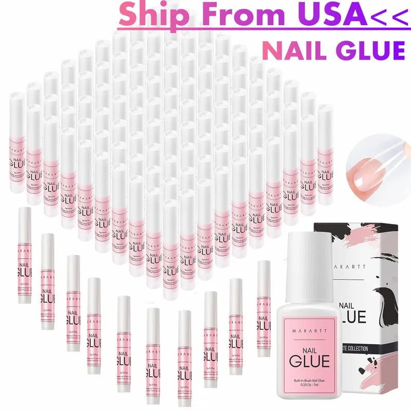 Strong Nail Glue for Press-On & Acrylic Nails - Long-Lasting Adhesive Gel