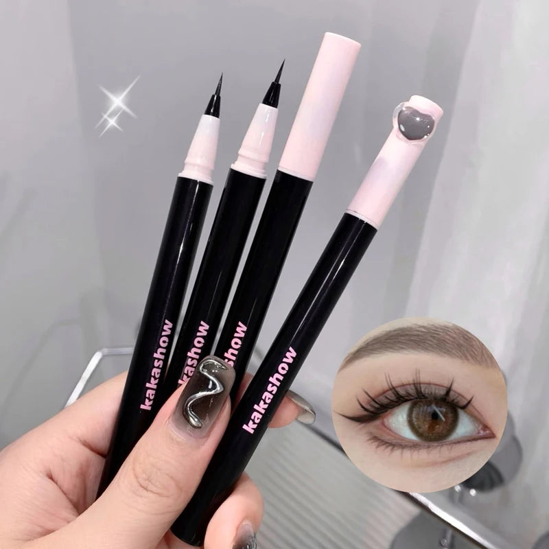 Ultra-Fine Waterproof Liquid Eyeliner Pen - Quick Dry, Matte Finish, Smudge-Proof