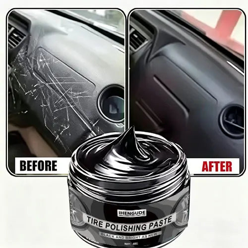 Car Interior Scratch Repair Cream & Plastic Polishing Wax - Dashboard & Surface Restoration
