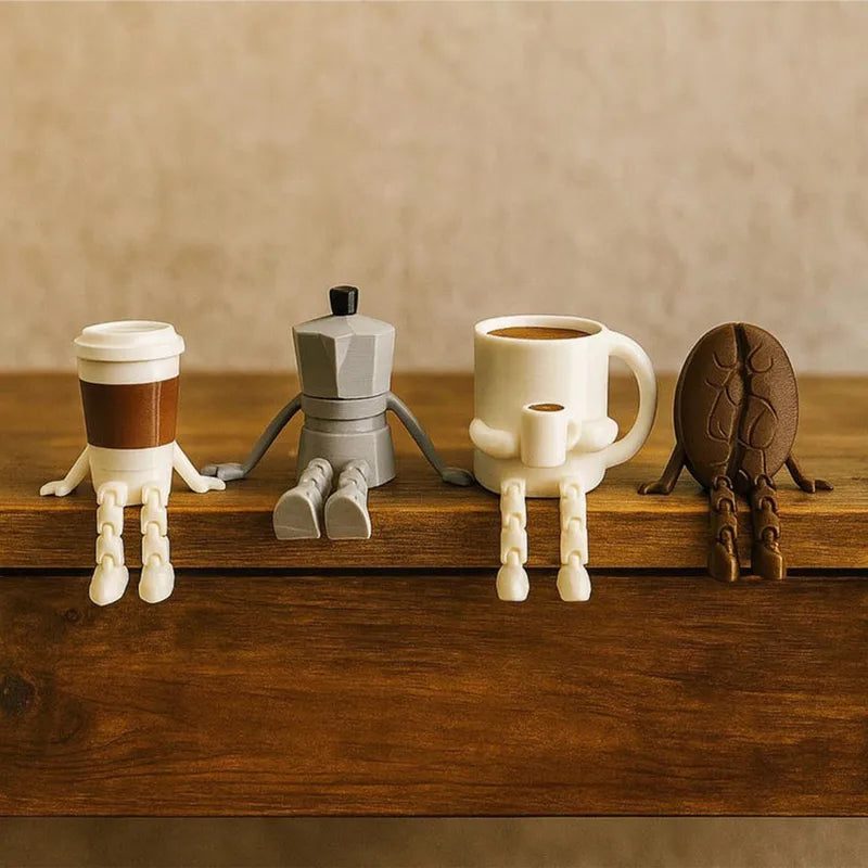Coffee Decor for Coffee Bars and Corners - Coffee Mug & Bean Accents