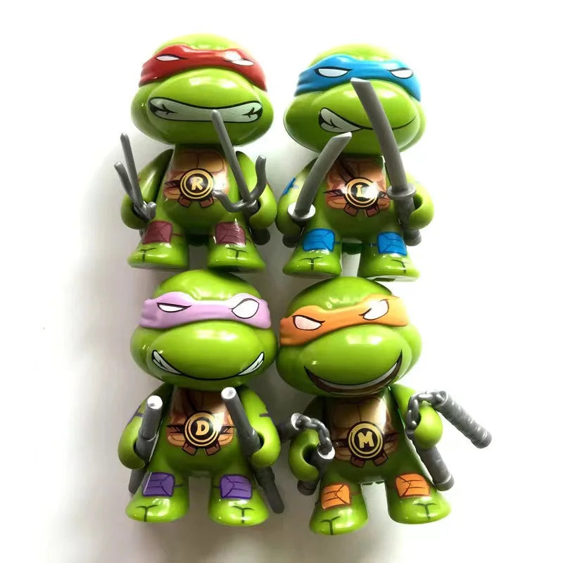 4PCS Kids Ninja Turtle Action Figures with Movable Joints for Birthday & Christmas