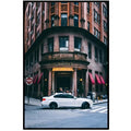 Modern Black Car Wall Art Canvas Painting - Nordic Street Luxury Poster for Home Decor