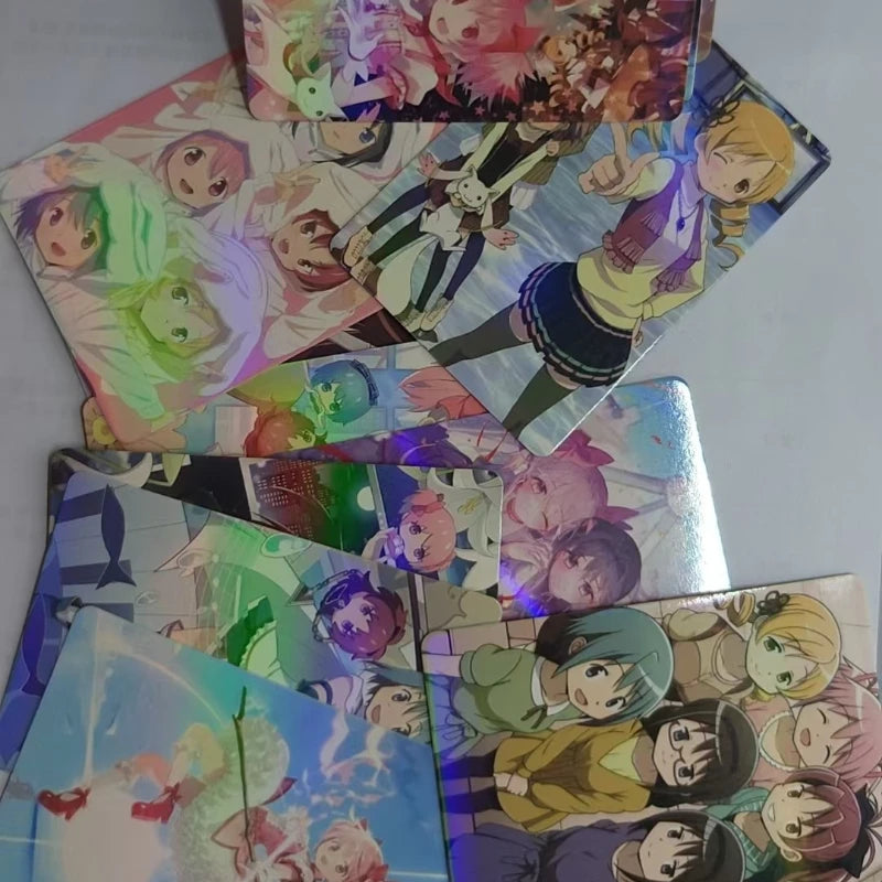 55Pcs Anime Madoka Magica Photo Card Set Laser Lomo Kaname Madoka Mami Homura Sayaka Gift