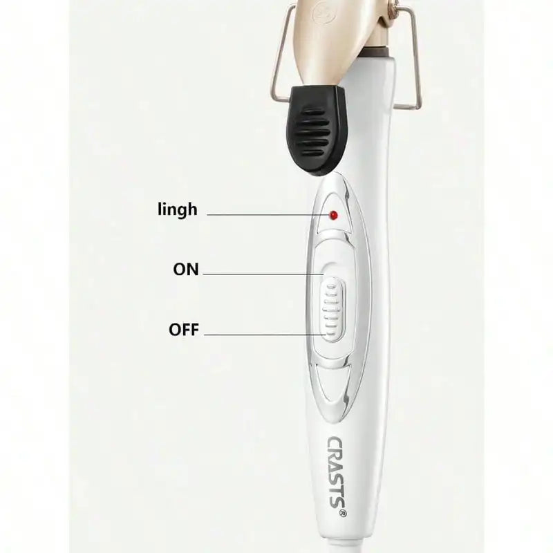 25mm/32mm Curling Iron with Rapid Heating & One-Touch Control - Gold Barrel for Natural Waves