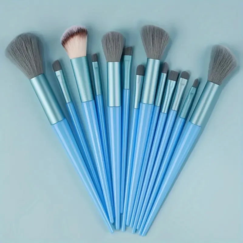 Makeup Brush Set 13 Pcs - Soft Fluffy Face & Eye Makeup Tools for Beauty