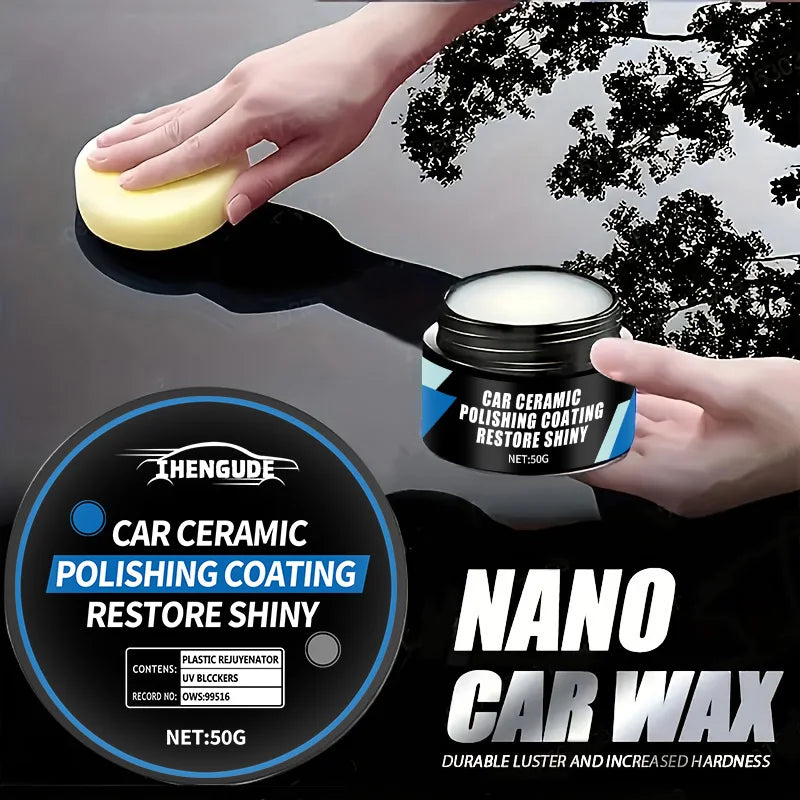 Ceramic Nano Car Polishing Wax for Scratch Repair & Hydrophobic Coating