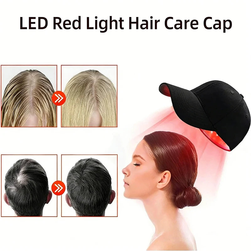 LED Hair Growth Helmet Cap with 56 LED Beads Infrared Light Therapy for Hair Loss Prevention