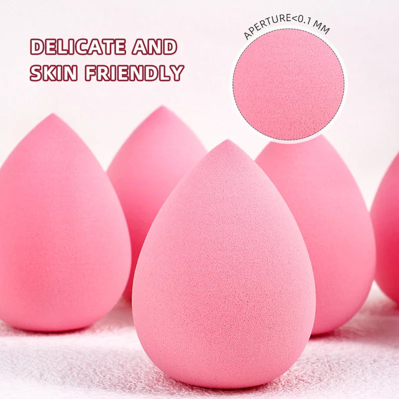 6PCS Water Drop Makeup Sponges, Beauty Egg Applicators for Concealer & Powder