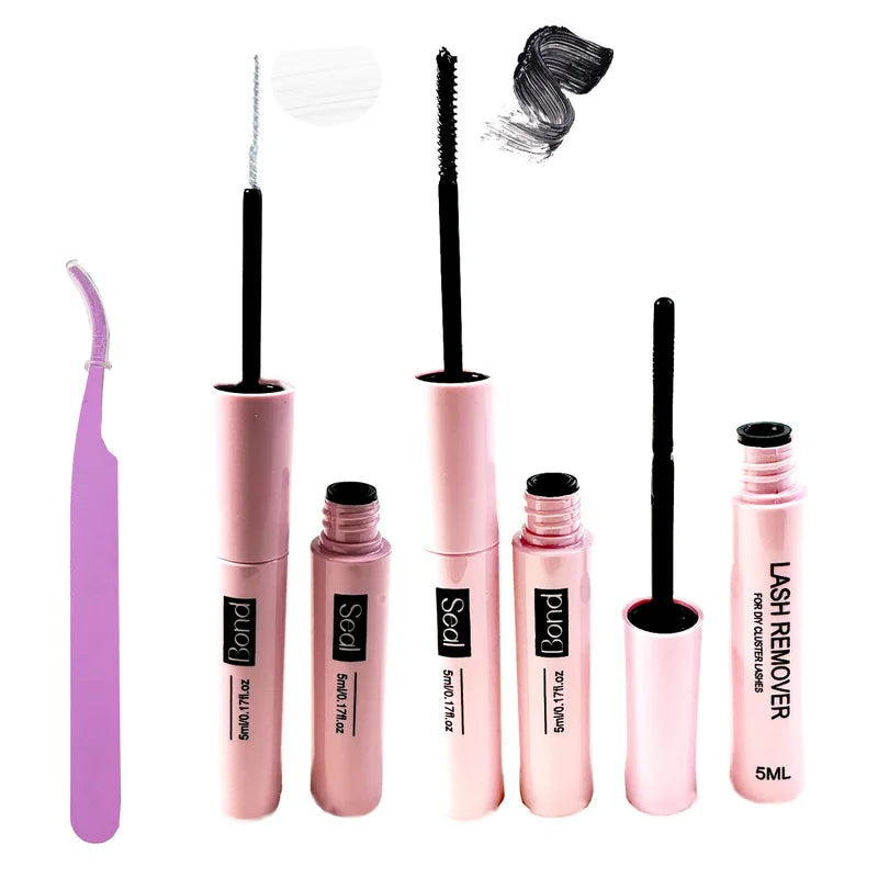 Thick Volume Eyelash Clusters Kit - Wispy Long D Curl False Lashes Waterproof