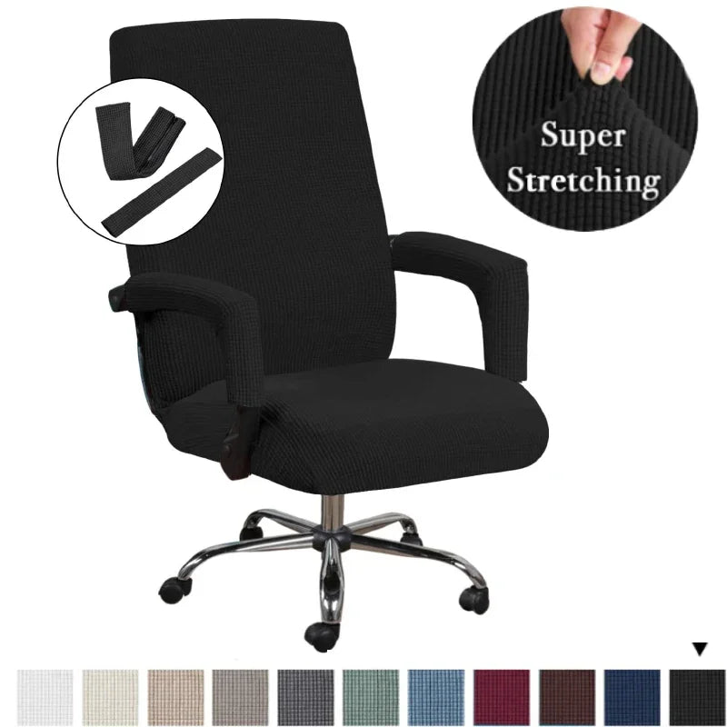 Office Chair Cover M/L Size Removable Seat Protector with Armrest Covers