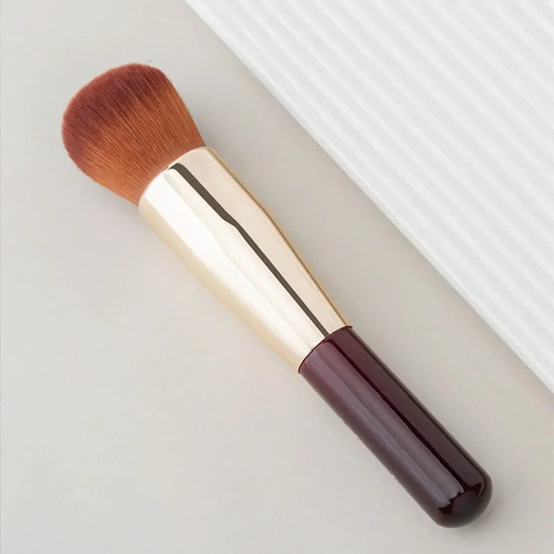 Full Coverage Face Makeup Brush for Powder & Liquid Foundations - HD Finish, Blush & Contour