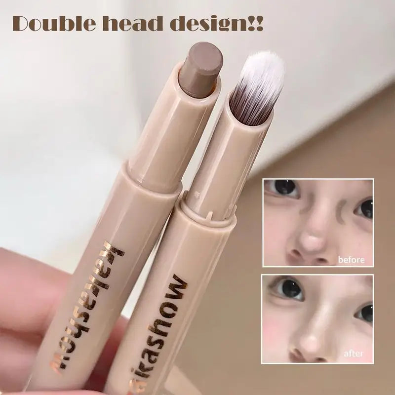 2-in-1 Contouring Pen with Brush for Face & Body Makeup - Multiple Colors