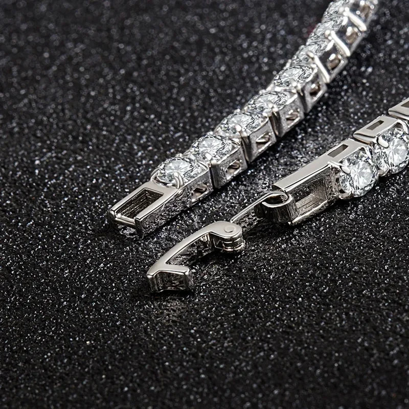 Sterling Silver Zirconia Charms Bracelets for Women Wedding & Holiday Gifts