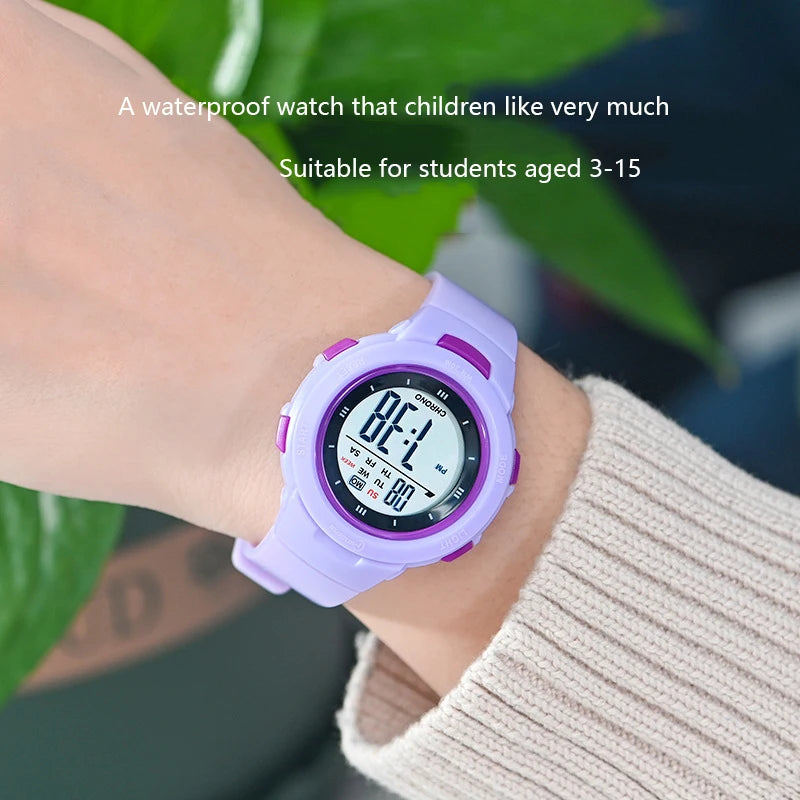 Kids Smart Watch Waterproof Luminous Alarm Clock for Boys & Girls