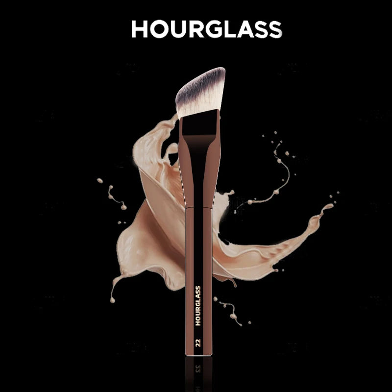 Angled Liquid Foundation Brush - Makeup Foundation & Blush Applicator Tool