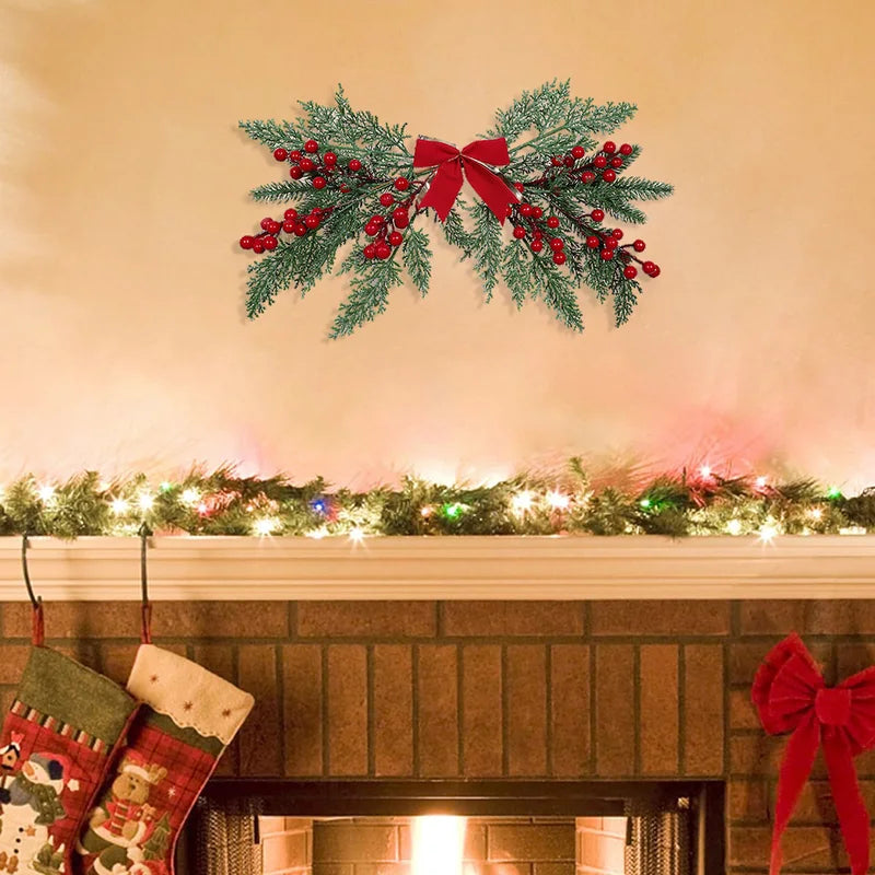 Artificial Berry Christmas Wall Hanging Decor for Holiday & Wedding