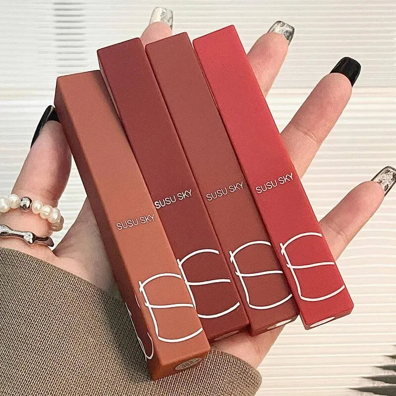 Waterproof Long-Lasting Matte Lipstick & Cheek Blush Duo – Dual Use Makeup