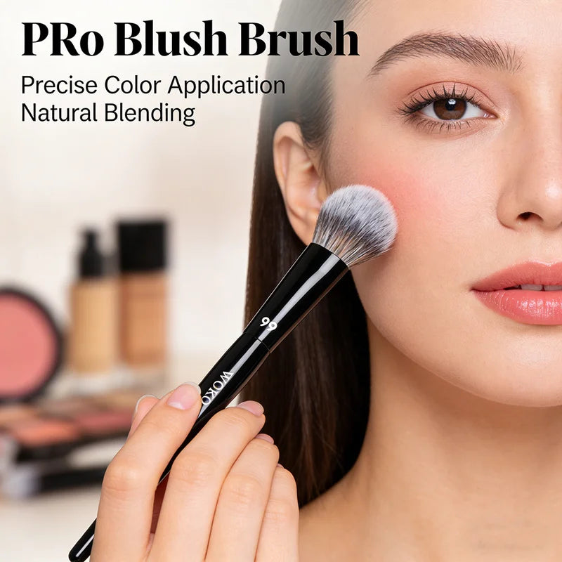 Professional Makeup Blush Brush for Cream & Powder Blush, Bronzer & Sculpting