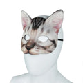 Cat Mask Halloween Headband with Veil Costume Masquerade Cosplay Face Accessory
