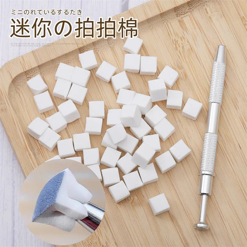50PCS Nail Art Sponge Gradient Stamper Tools for Manicure DIY