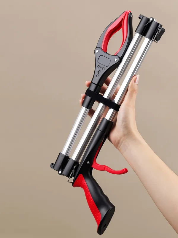 Foldable Litter Picker Grabber Tool - Lightweight Collapsible Trash Reacher for Garden & Bathroom