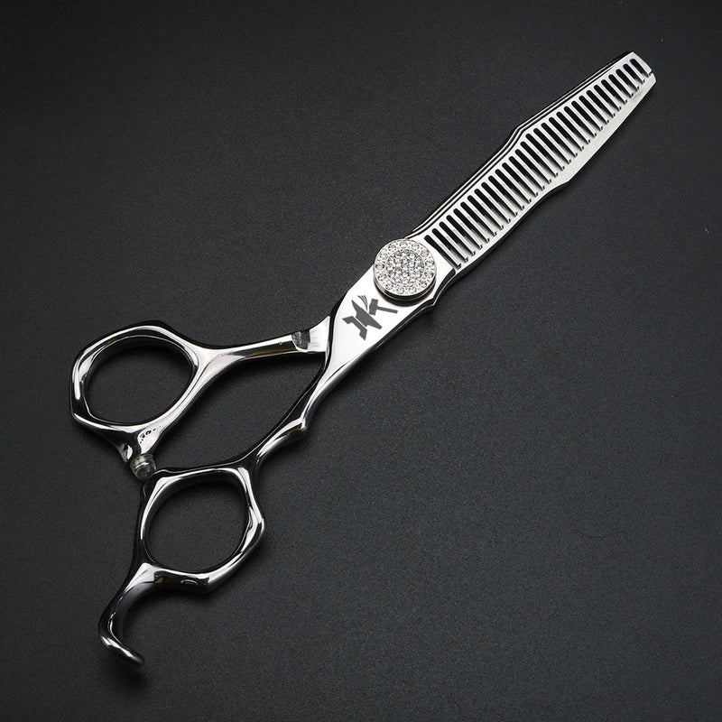 6-Inch CNC Craft Hair Scissors with Japanese 440C Steel for Hairdressers