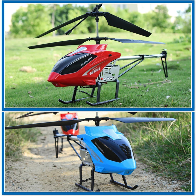Large RC Helicopter with Remote Control 80cm Outdoor Drone Toy for Kids
