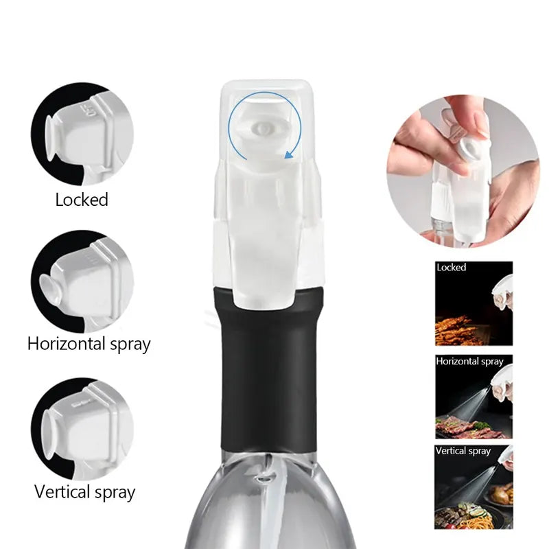 Oil Spray Bottle for Cooking and Baking - Dispenser for Air Fryer Salad BBQ