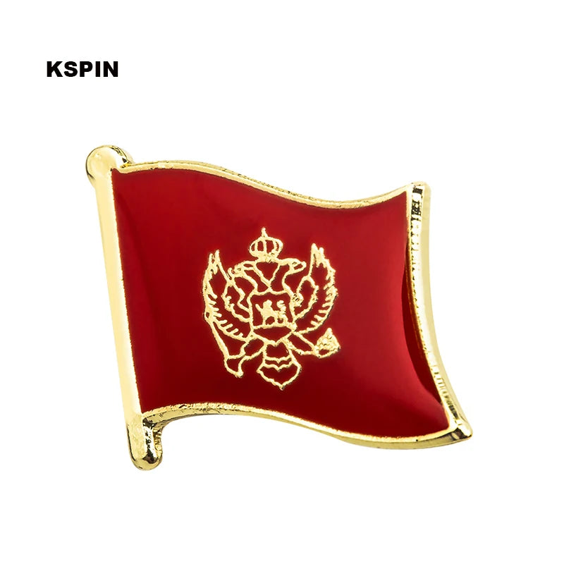 Egypt Flag Badge Brooch Lapel Pin - National Metal Flag Pin