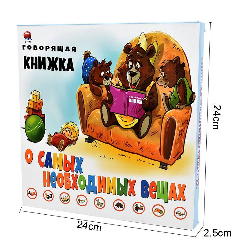 Interactive Russian Sound Book for Toddlers Educational Reading Toy