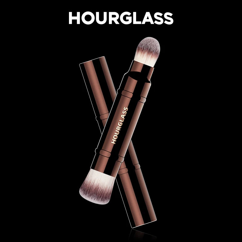 Retractable Double-Ended Makeup Brush No.15 Face Powder & Foundation Brush