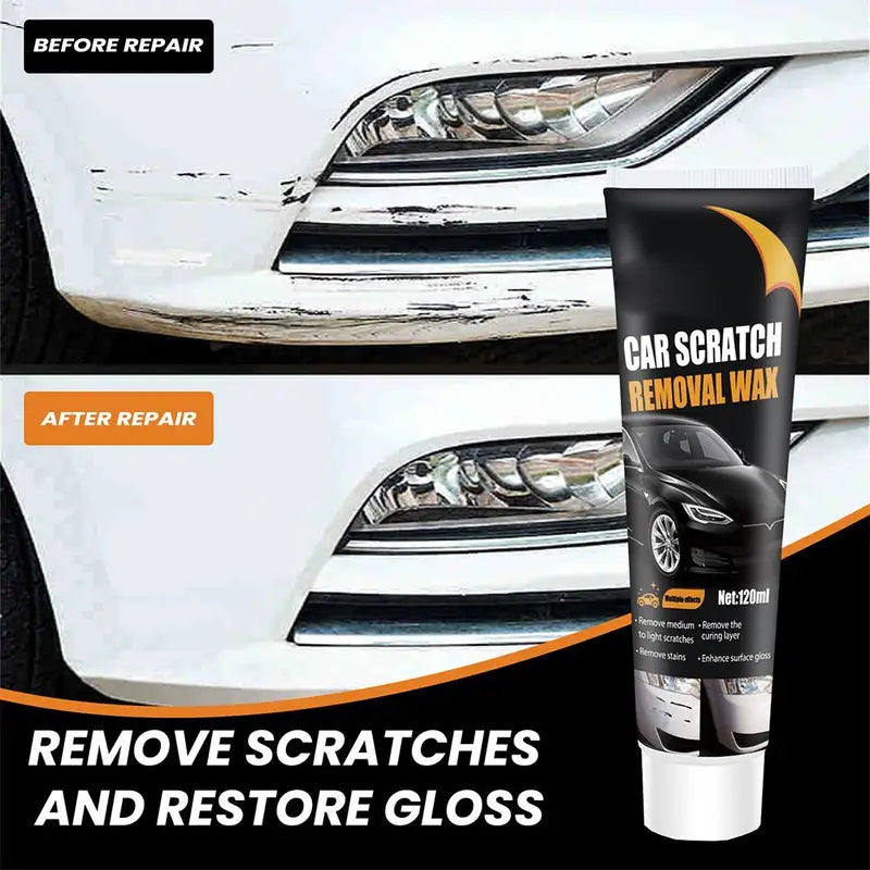 Car Scratch Removal Wax Kit 120ml for Light Paint Scratches Polishing