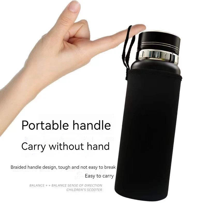 Insulated Water Bottle Cover Bag - 750ML/1000ML/1500ML Neoprene Carrier for Sports & Travel