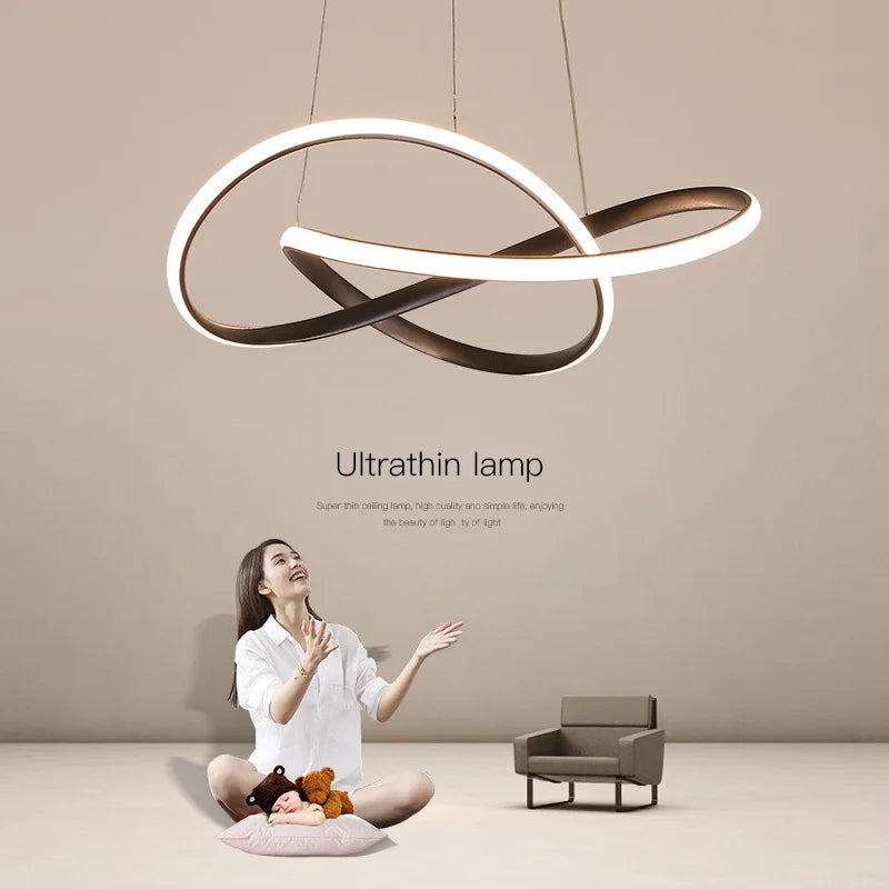 Modern Dining Room Pendant Lamp with Multiple Color Options - Nordic Creative Art Bar Light